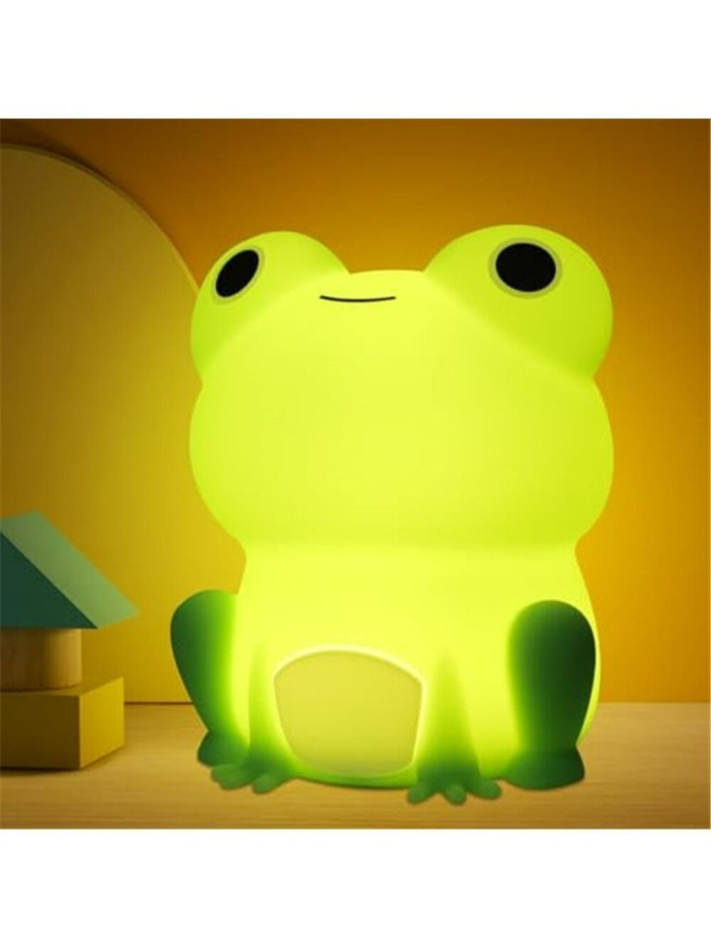 Frog Night Light for Nursery, Rechargeable Dimmable Bedside Lamp with